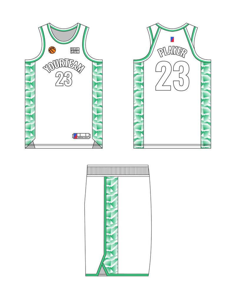 Team Uniform Design for Basketball vector