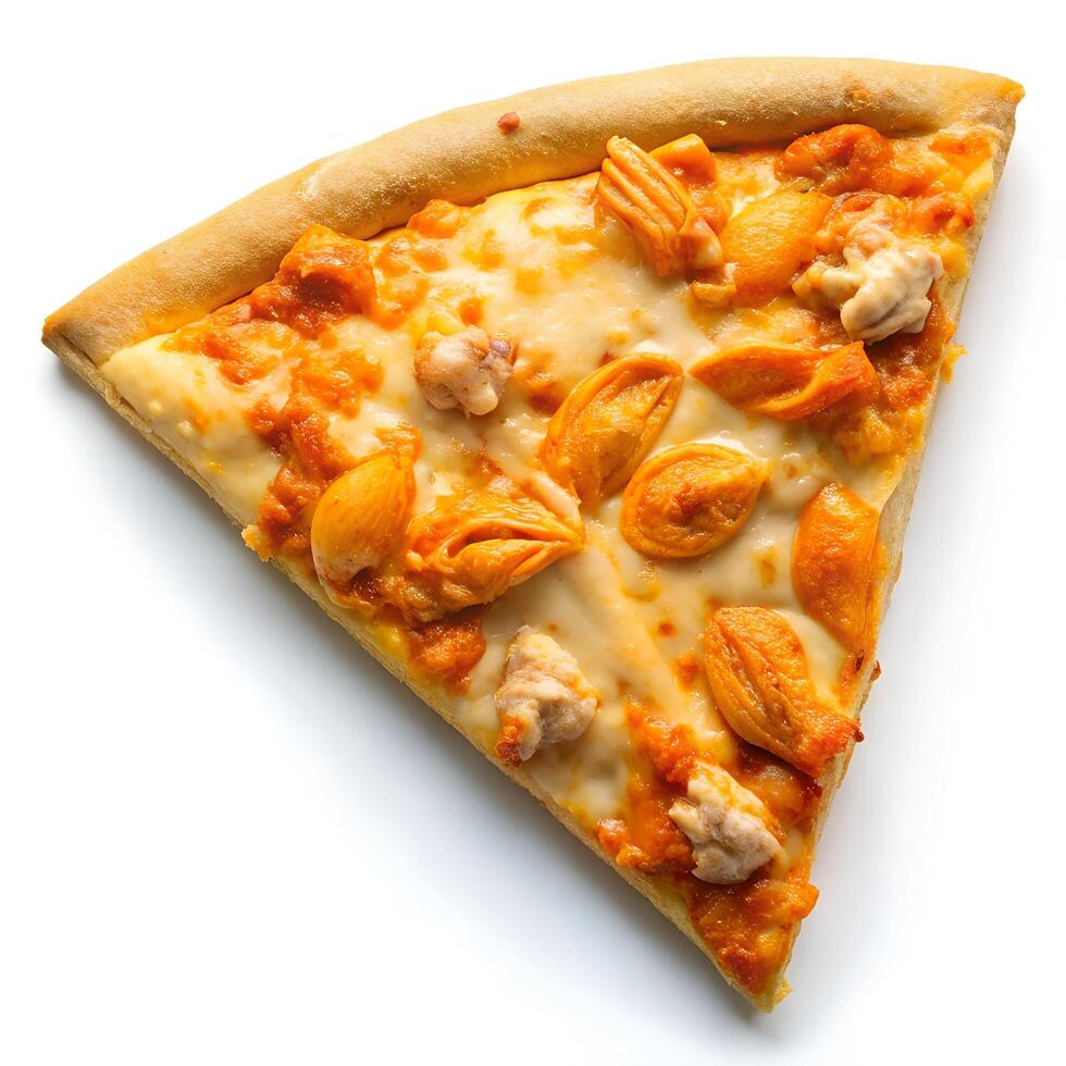 Buffalo Chicken Cheese Pizza Slice Photo