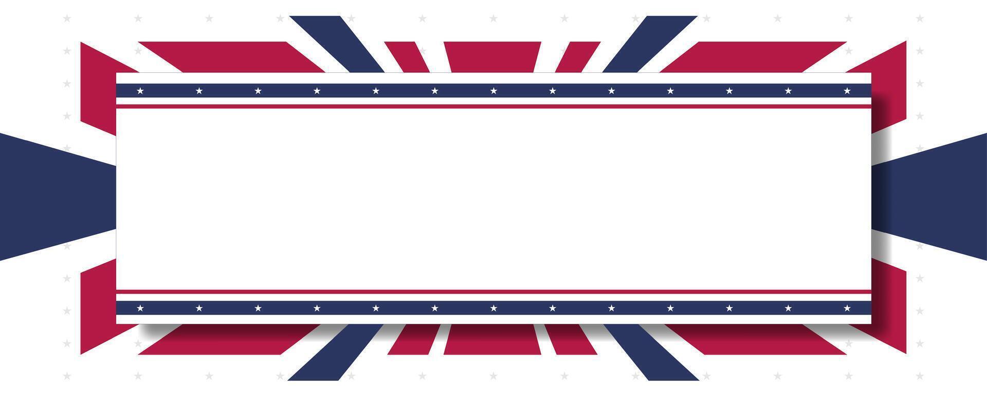 Union Jack Frame Great Britain design with patriotic and copy space vector