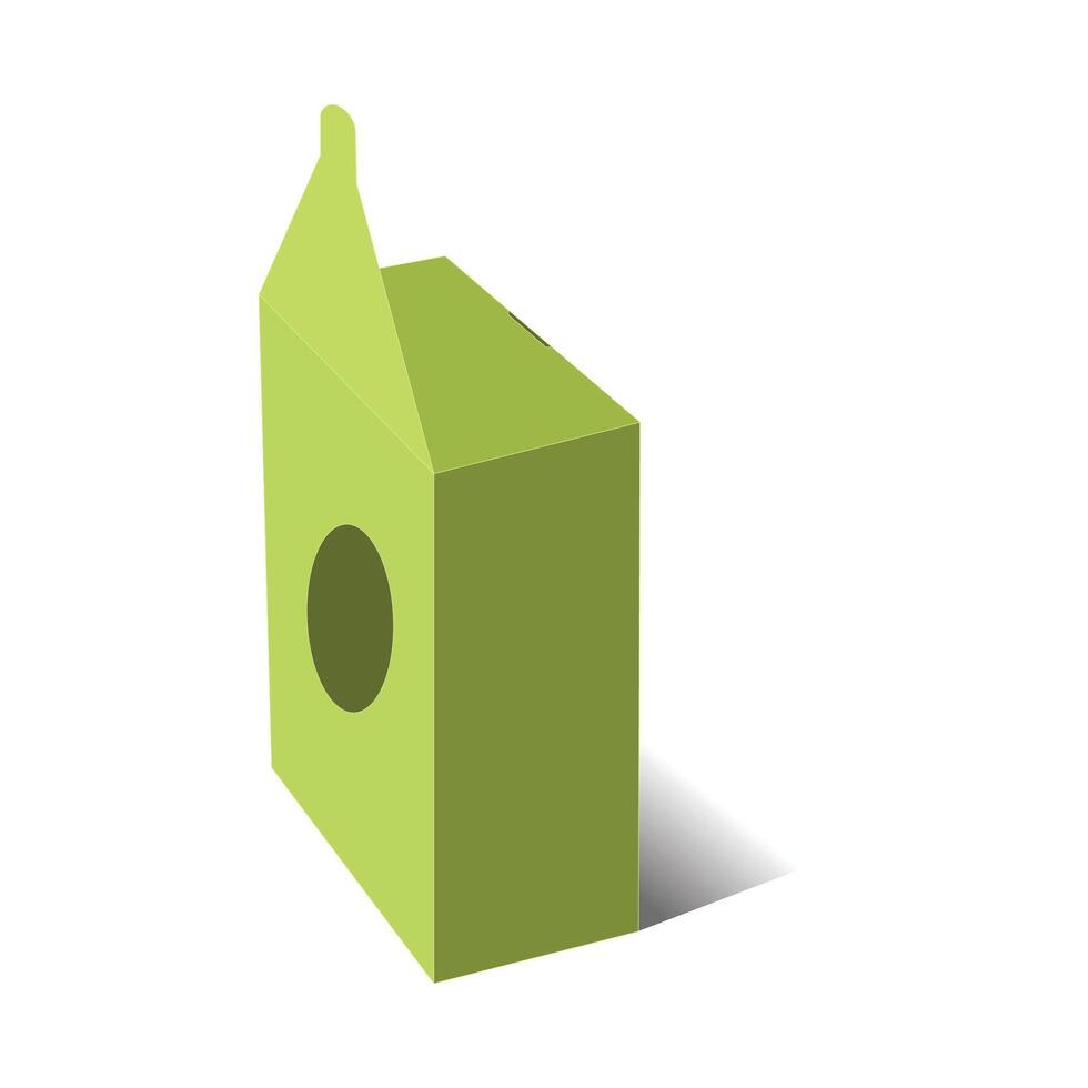 Creative display auto lock box 3D template, file vector