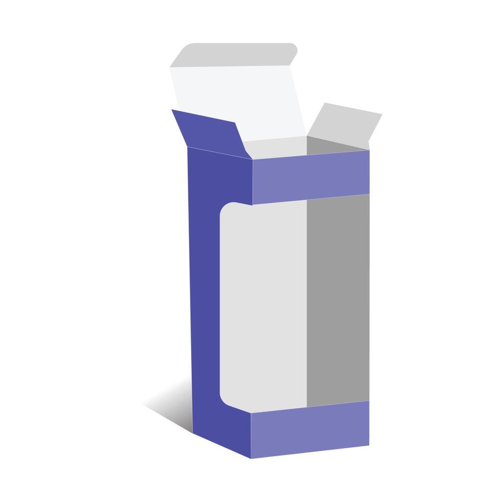 Display auto lock box 3D template, file vector