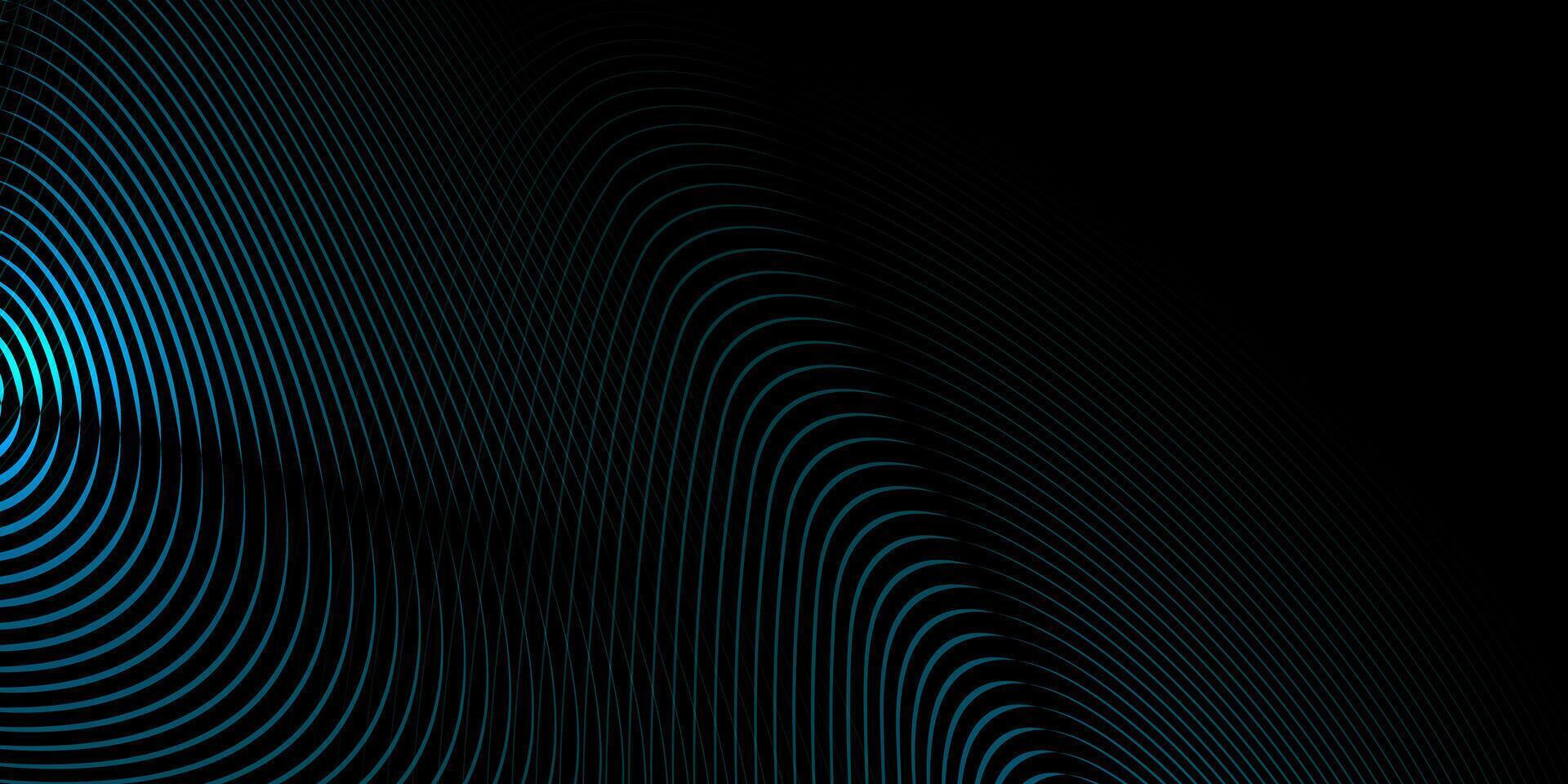 Abstract motion, smooth, soft blue wave line pattern, dot particle. Curve and fluid shape on black background. Illustration modern graphic design for luxury wallpaper, futuristic, technology vector