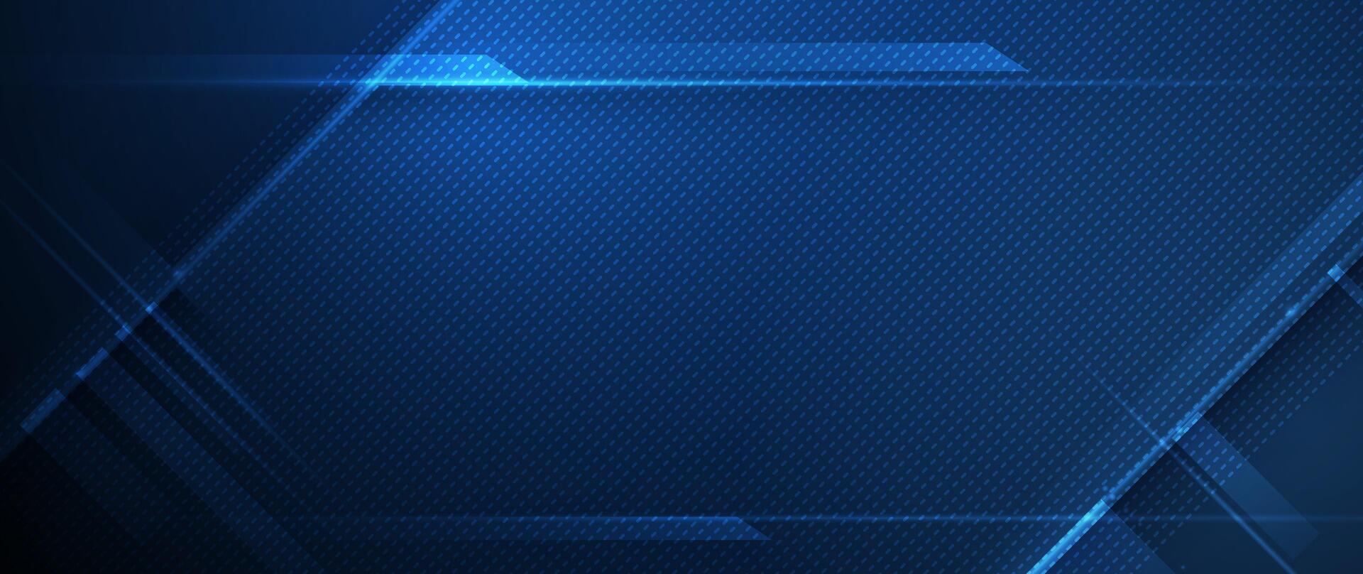 Light line and blue cyber space background. Technology background, vector