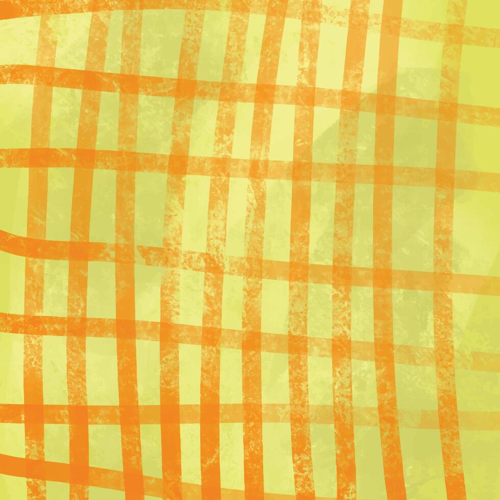 Textured Yellow Background with Orange Grid Pattern Design vector