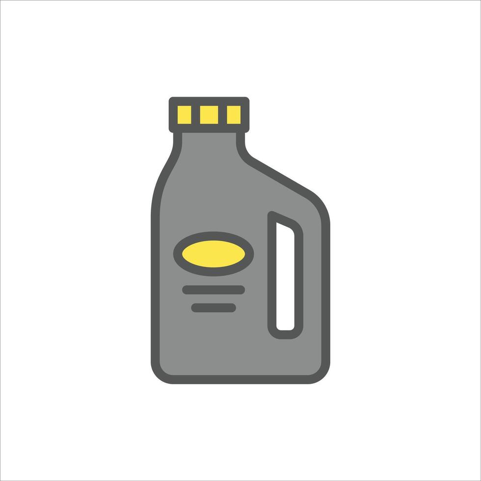 oil can filled outline icon. oil color line illustration. vector