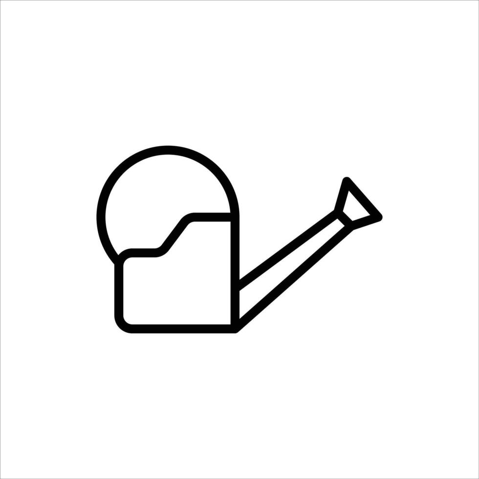 watering can outline icon. watering can black line illustration. vector