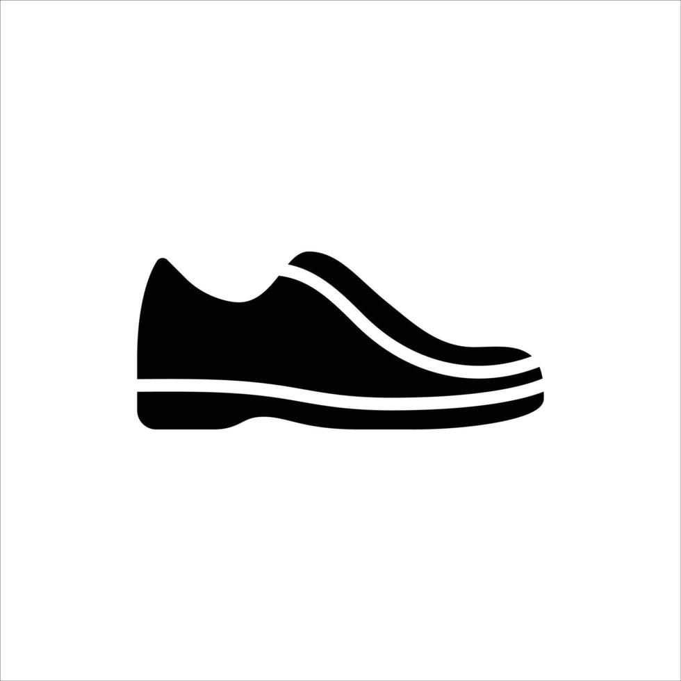 casual shoes glyph icon. shoes black glyph illustration vector