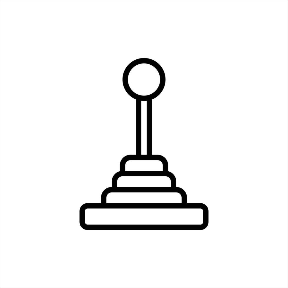 Controller outline icon. gaming line illustration. vector