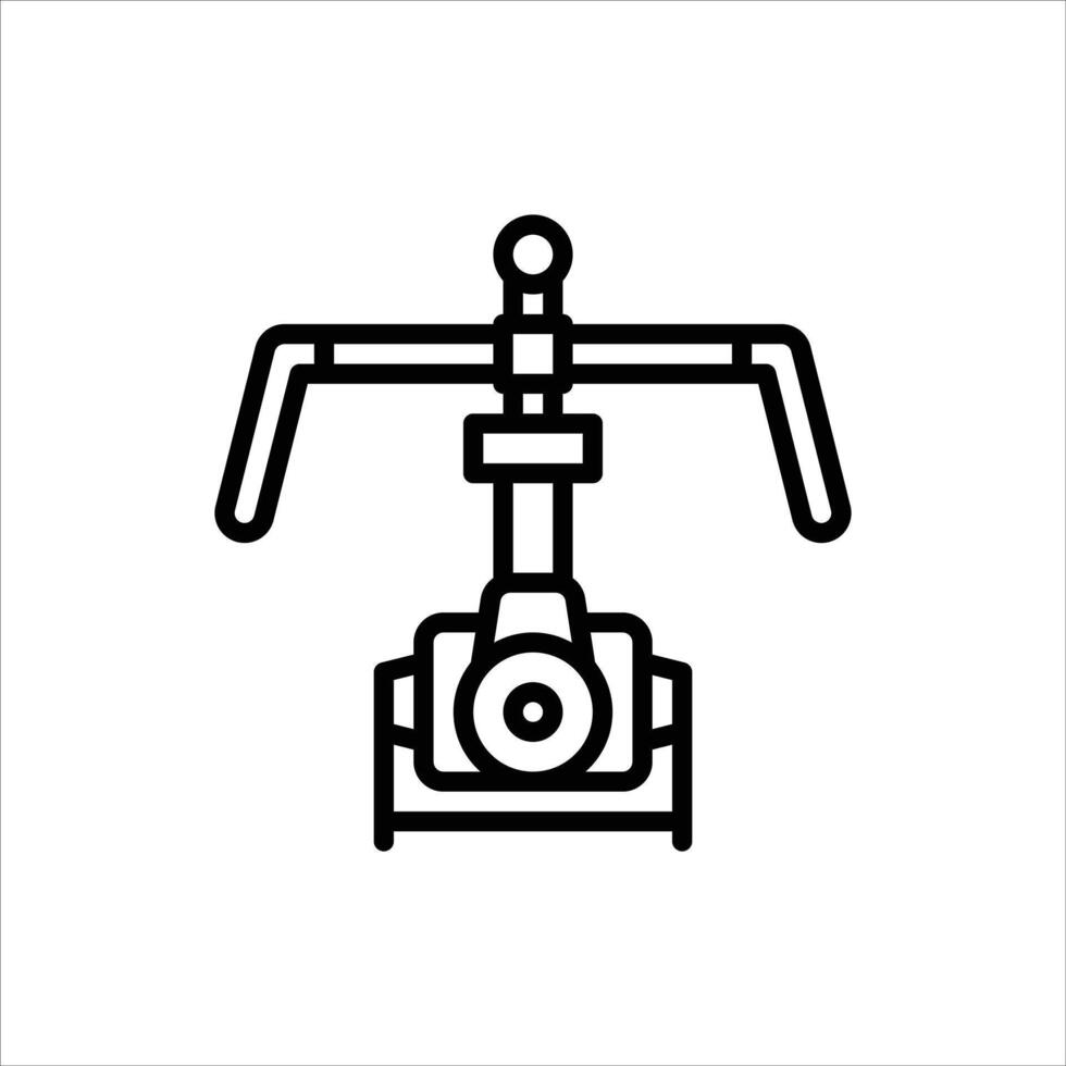 Stabilizer Camera outline icon, Stabilizer black line illustration. vector