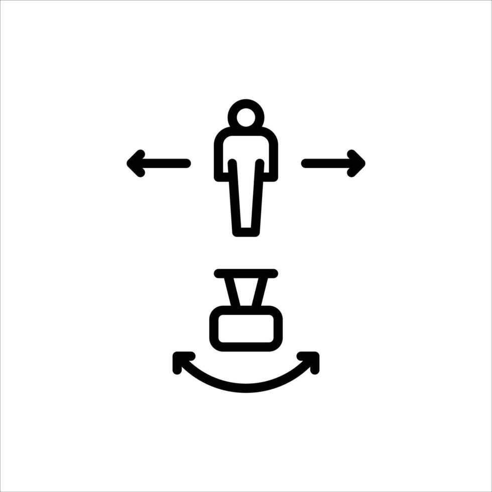 Camera Angle outline icon, Camera Angle black line illustration vector