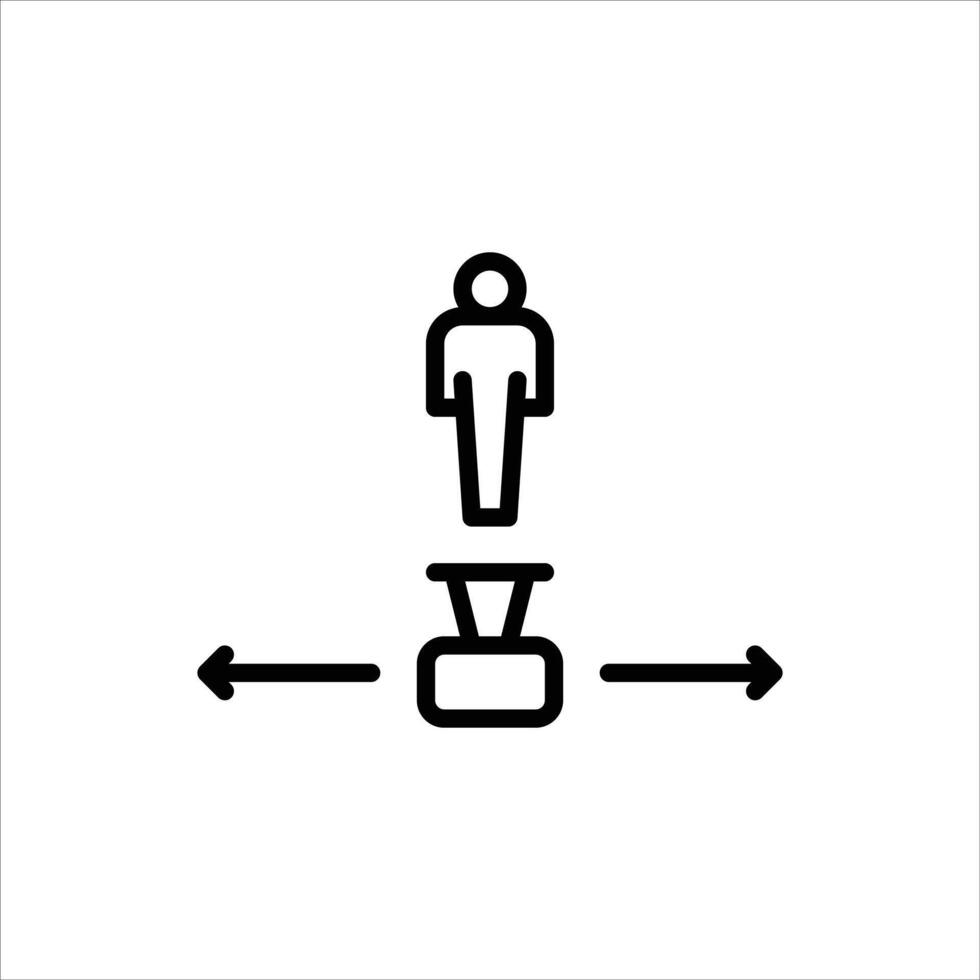 Camera Move outline icon, Camera Move black line illustration vector