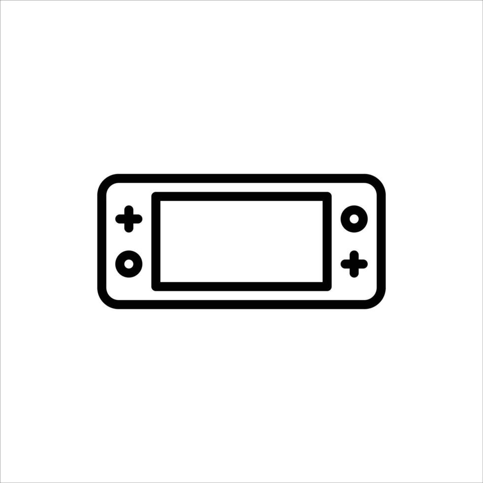 Game Console outline icon. gaming line illustration. vector