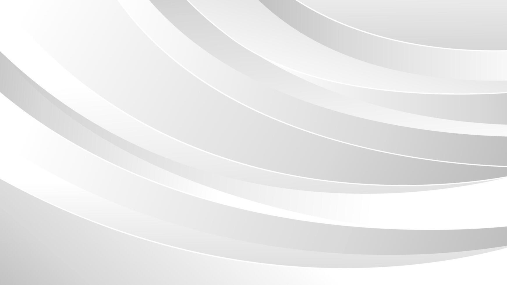 Abstract Elegant White and Gray Curve Background. Minimalist Abstract Flow Lines for Modern Business Wallpaper, Presentation, Banner, Cover, Template Design, Website, and More vector