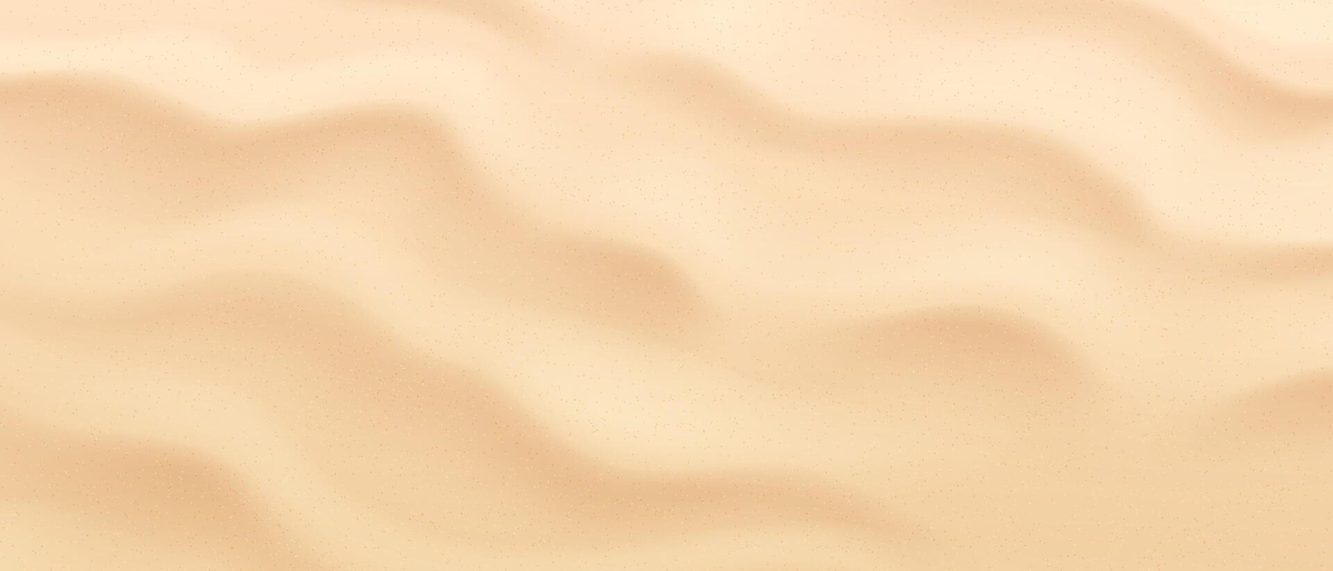 Sandy background, top view. Abstract sand texture with gentle waves in soft beige tones. Mimics natural sand dunes. Perfect for backgrounds and design projects. Warm soothing hues. vector