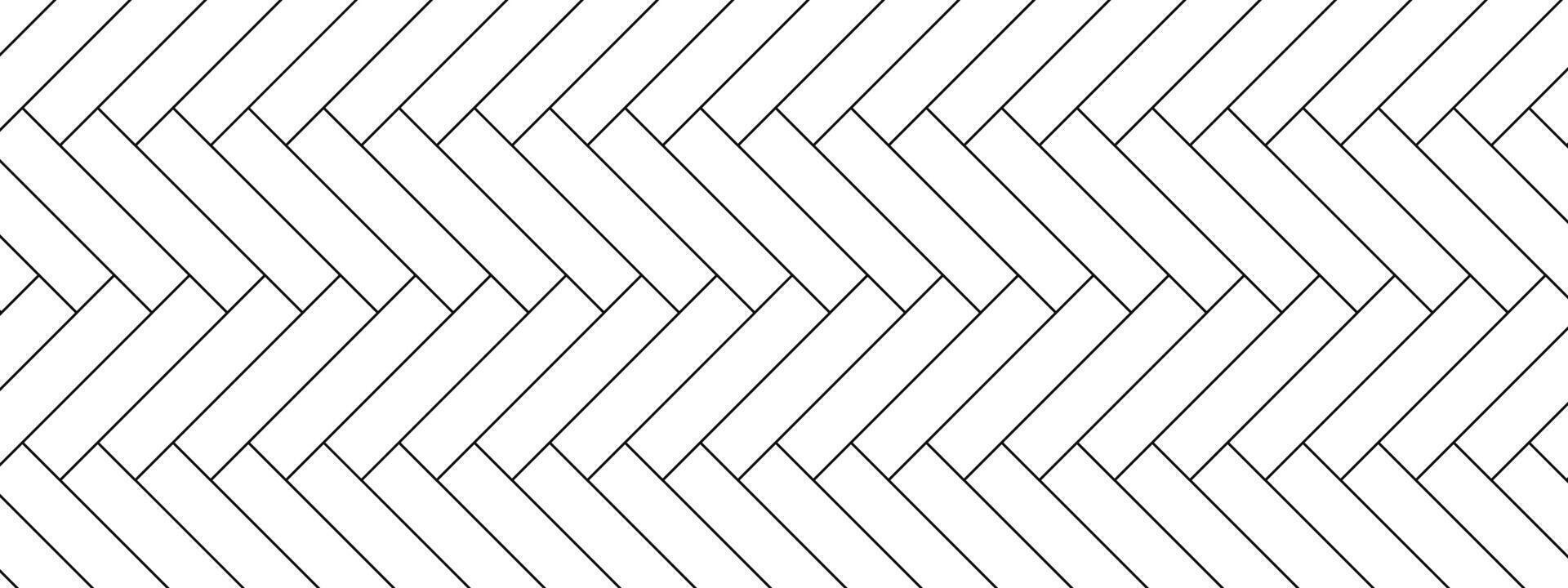 Floor herringbone pattern with connected tile structure. Regular seamless layout for backgrounds or mockups. Basic linear texture setup. . vector