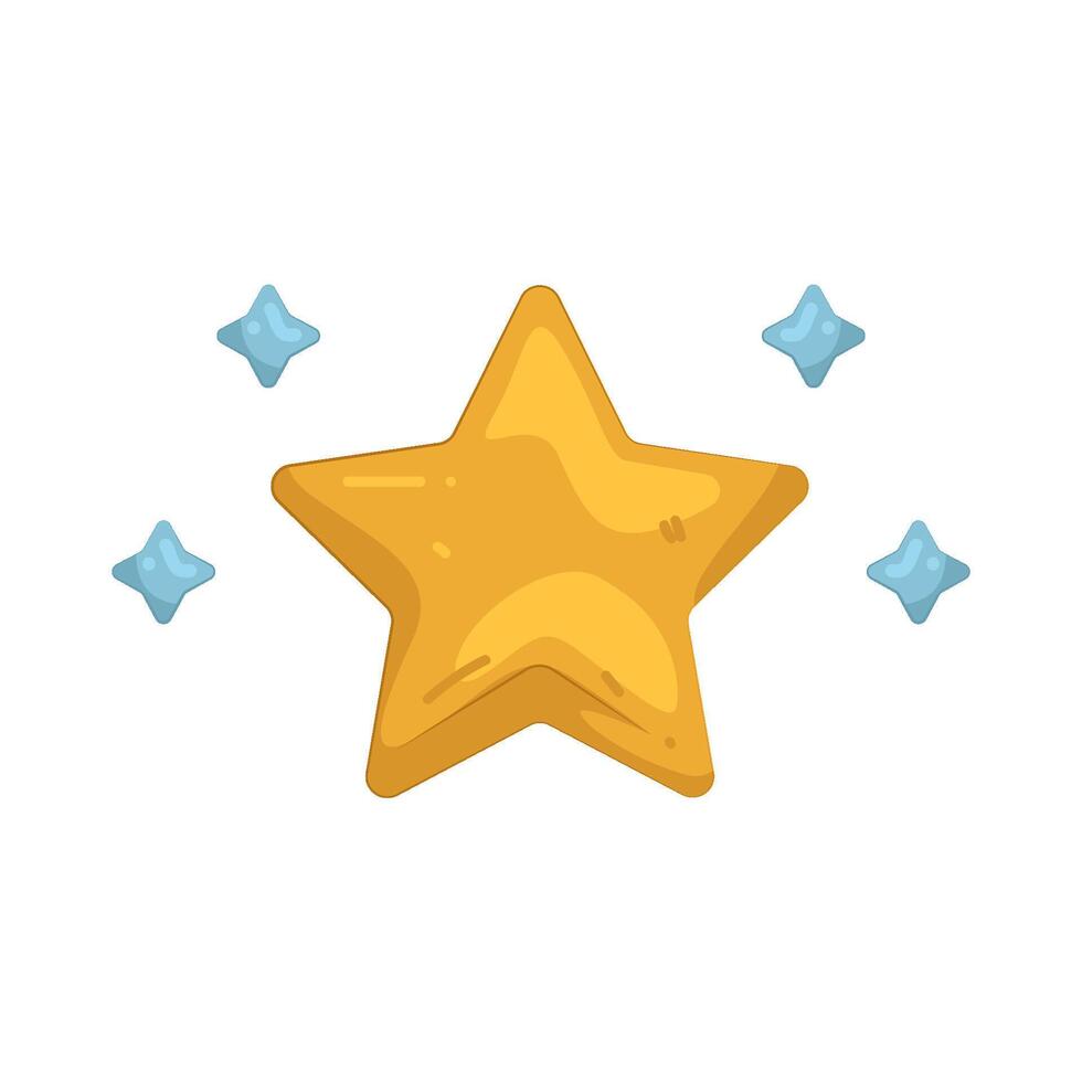 Illustration of shiny star vector
