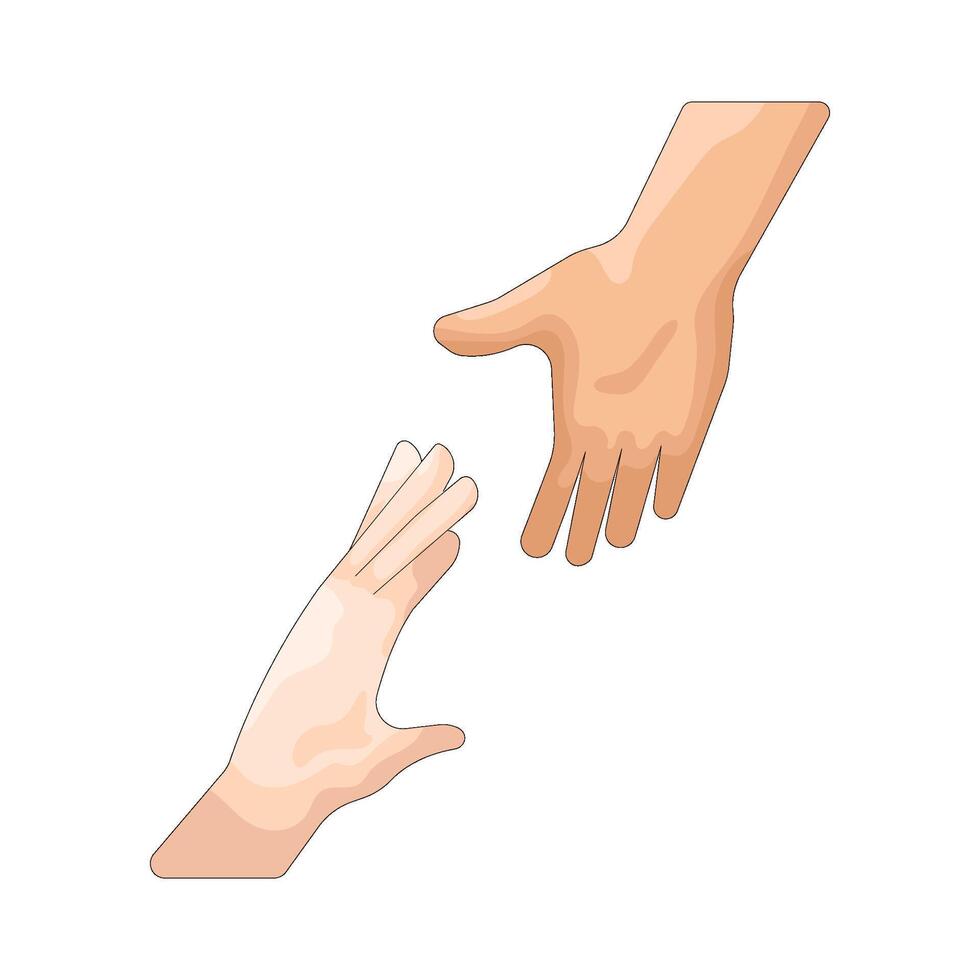 help hand Illustration vector