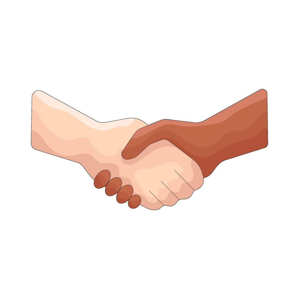 Illustration of handshake support vector