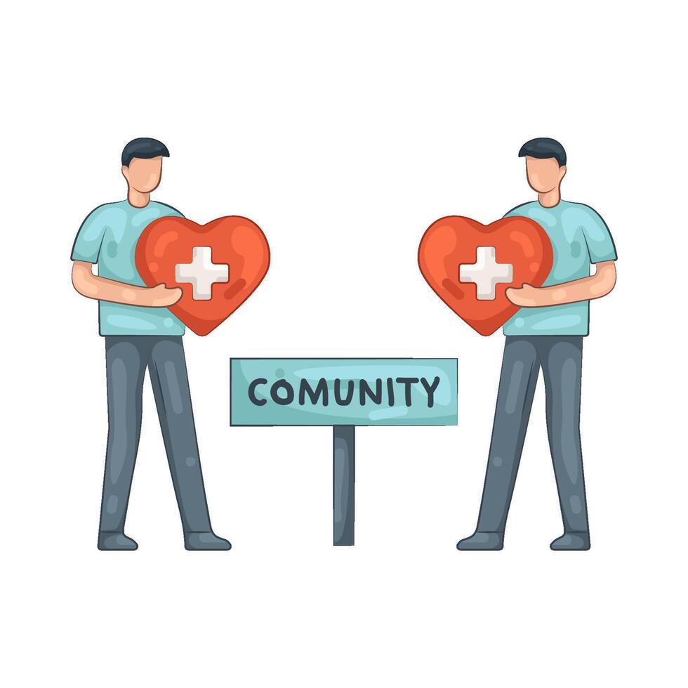 Illustration of community support vector