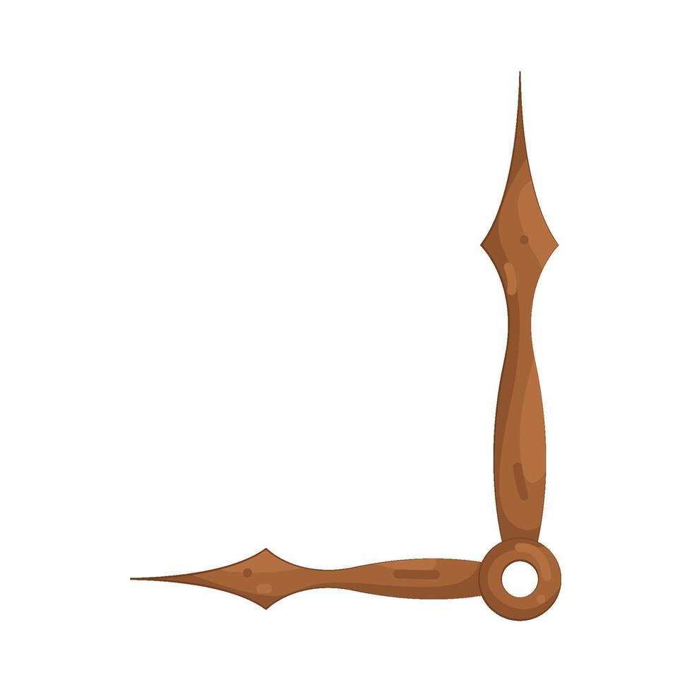 Illustration of clock hands vector