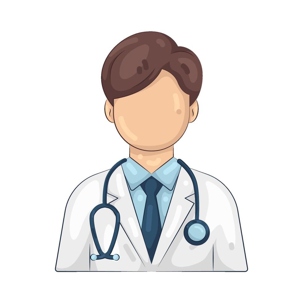 Male Doctor Illustration vector