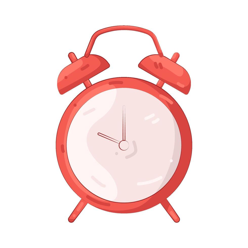 red alarm clock vector