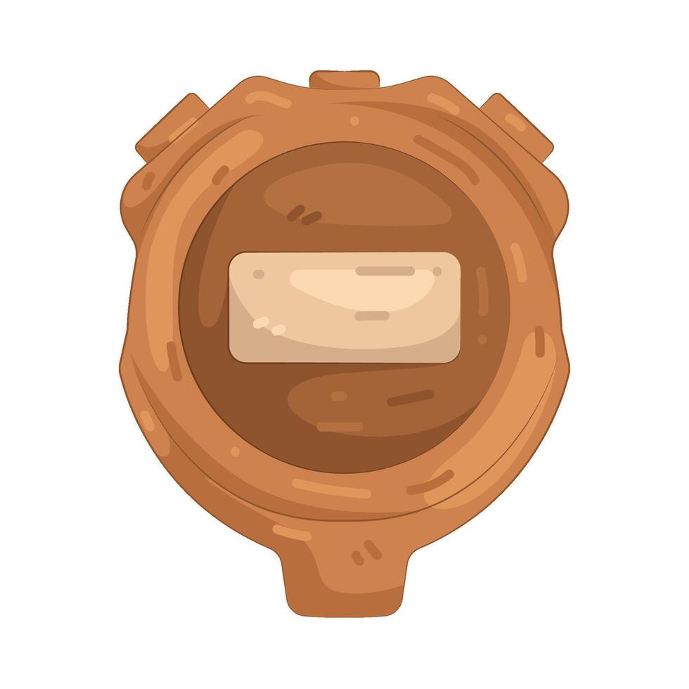 Illustration of brown stopwatch vector