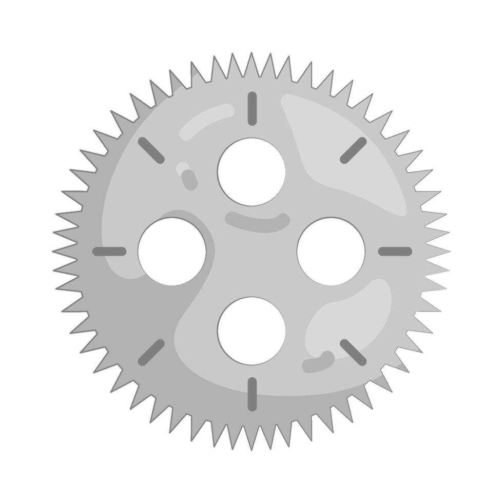 Illustration of gear clock vector