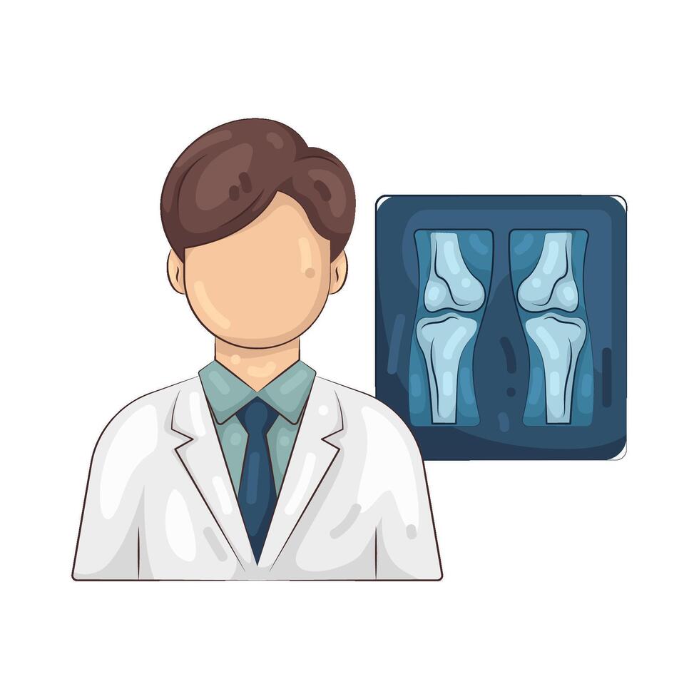 Illustration of Radiologist vector
