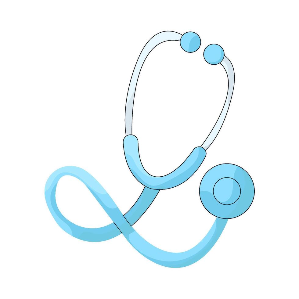 Blue Stethoscope Illustrations vector
