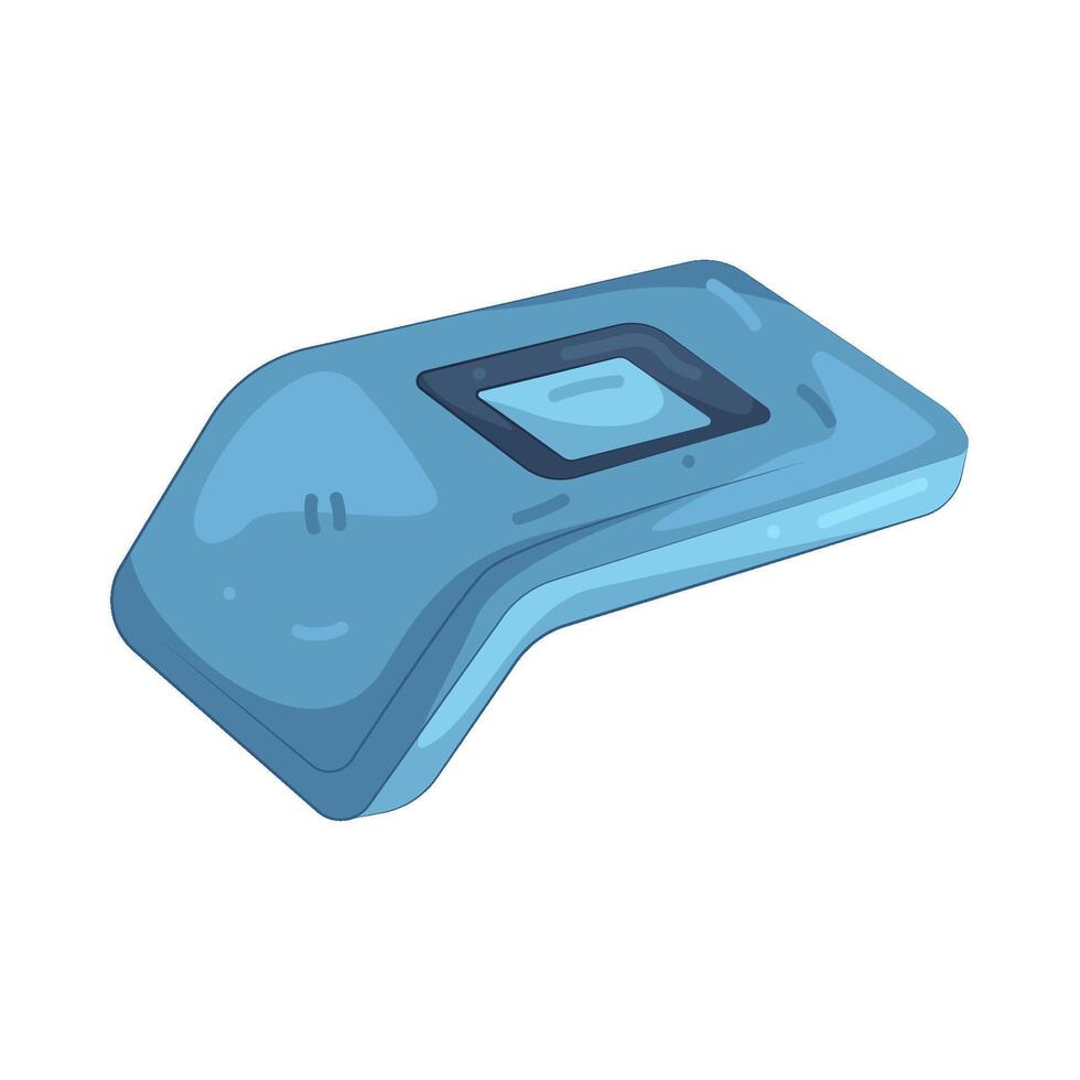 Illustration of Fingerprint Scanner Device vector