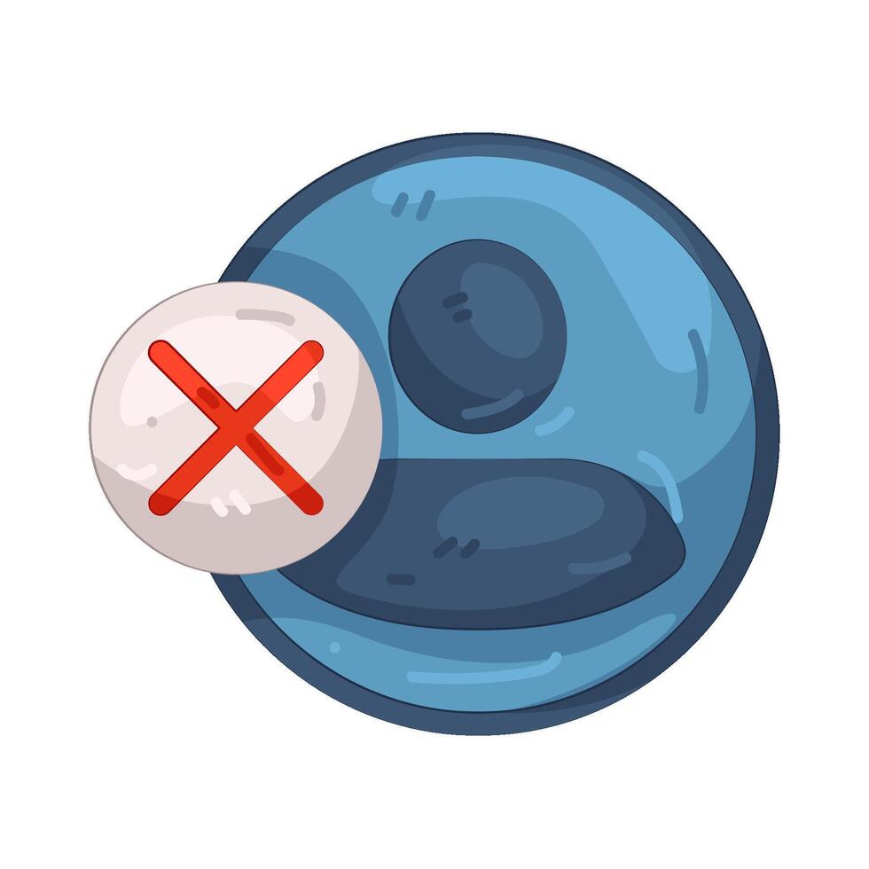 Illustration of User Unverified vector