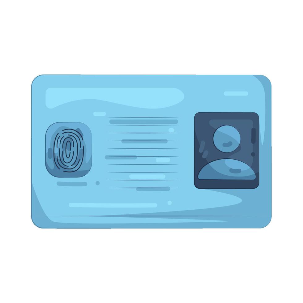 Illustration of Biometric ID vector
