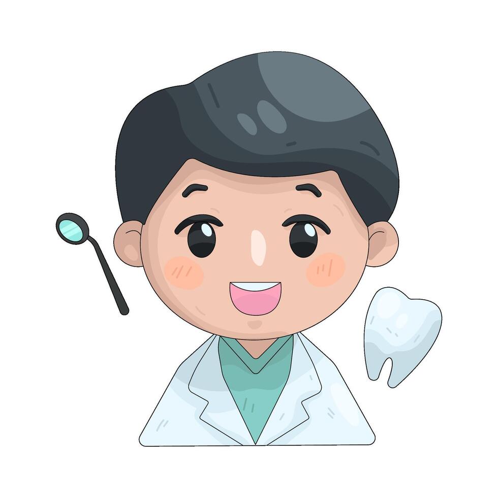 Illustration of Male Dentist vector