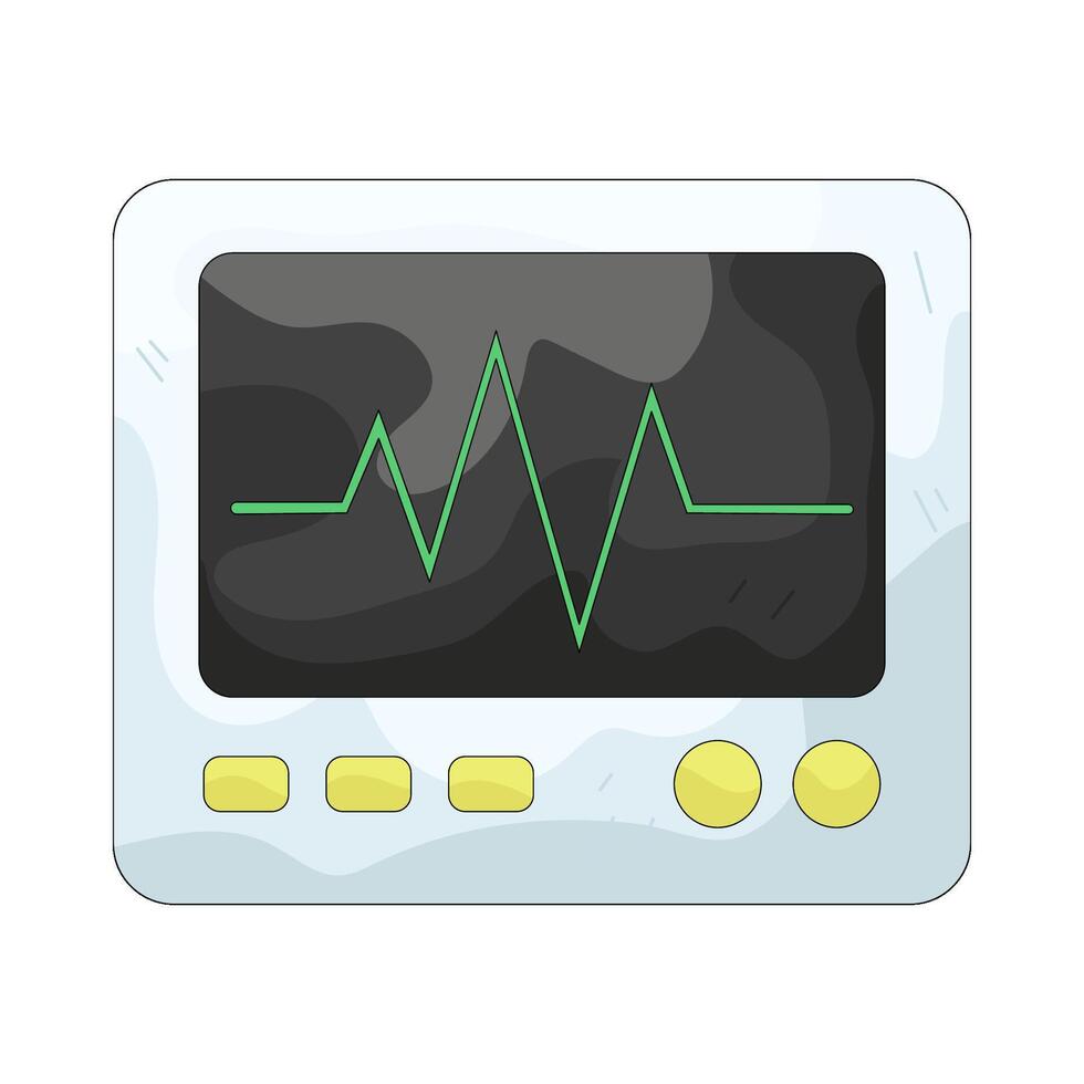 Illustration of a ECG vector