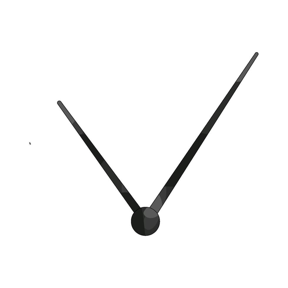 Illustration of clock hand vector