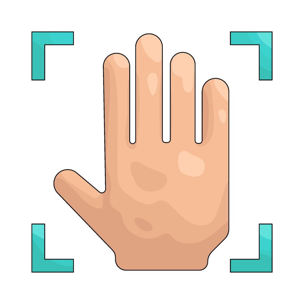 Hand Geometry Illustration vector