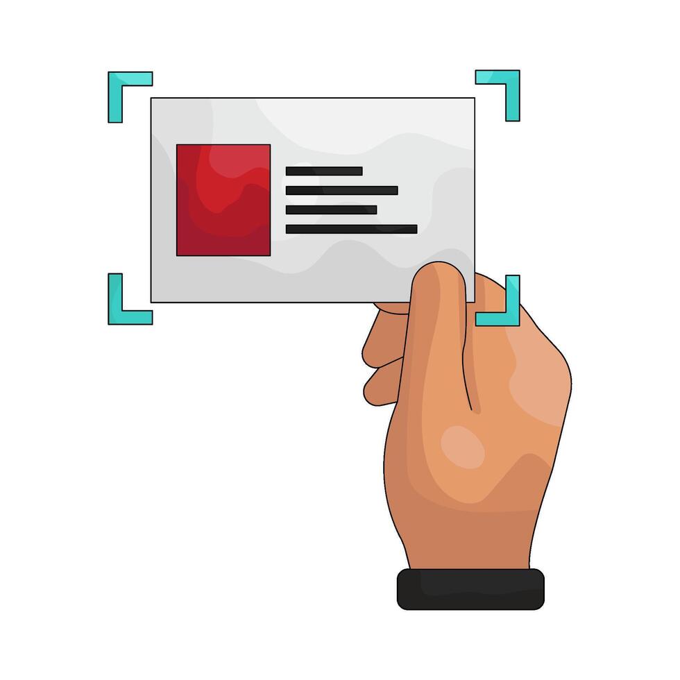 Illustration of Identity Scan vector