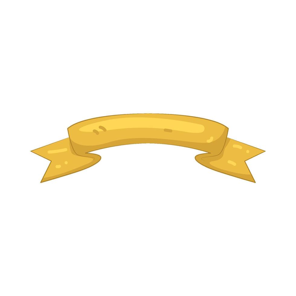 Illustration of gold ribbon vector