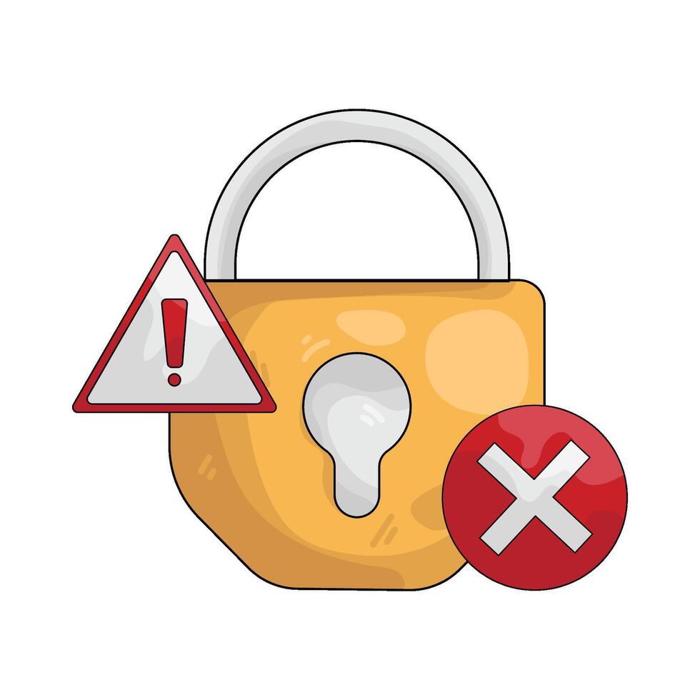 Illustration of Access Denied vector