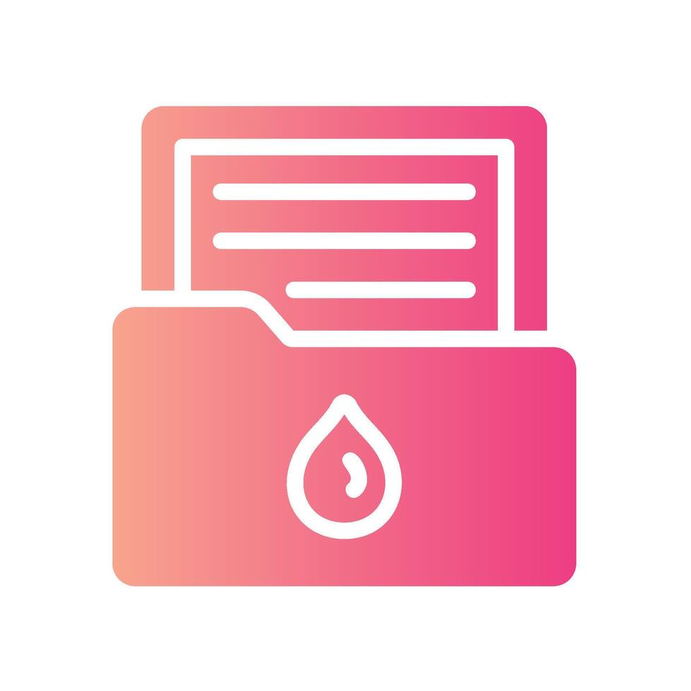 Blood Record File Sheet vector