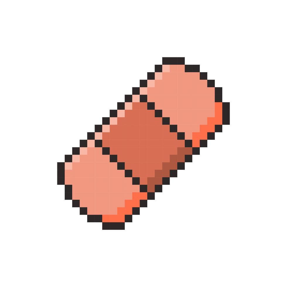 Pixel art Bandage Icon game asset design vector