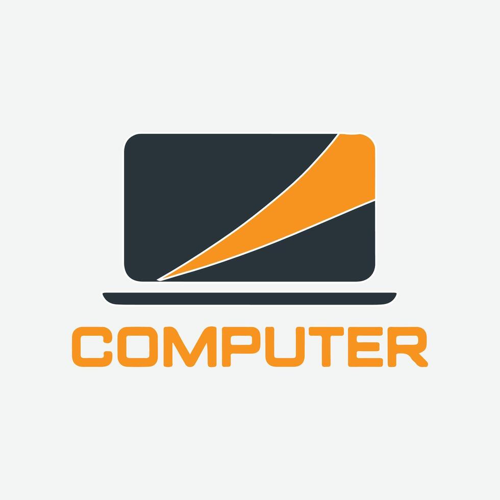 computer logo icon design vector