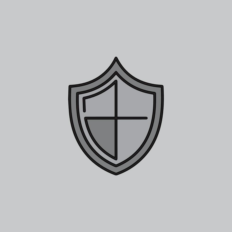 minimalist shield line icon design1.eps vector