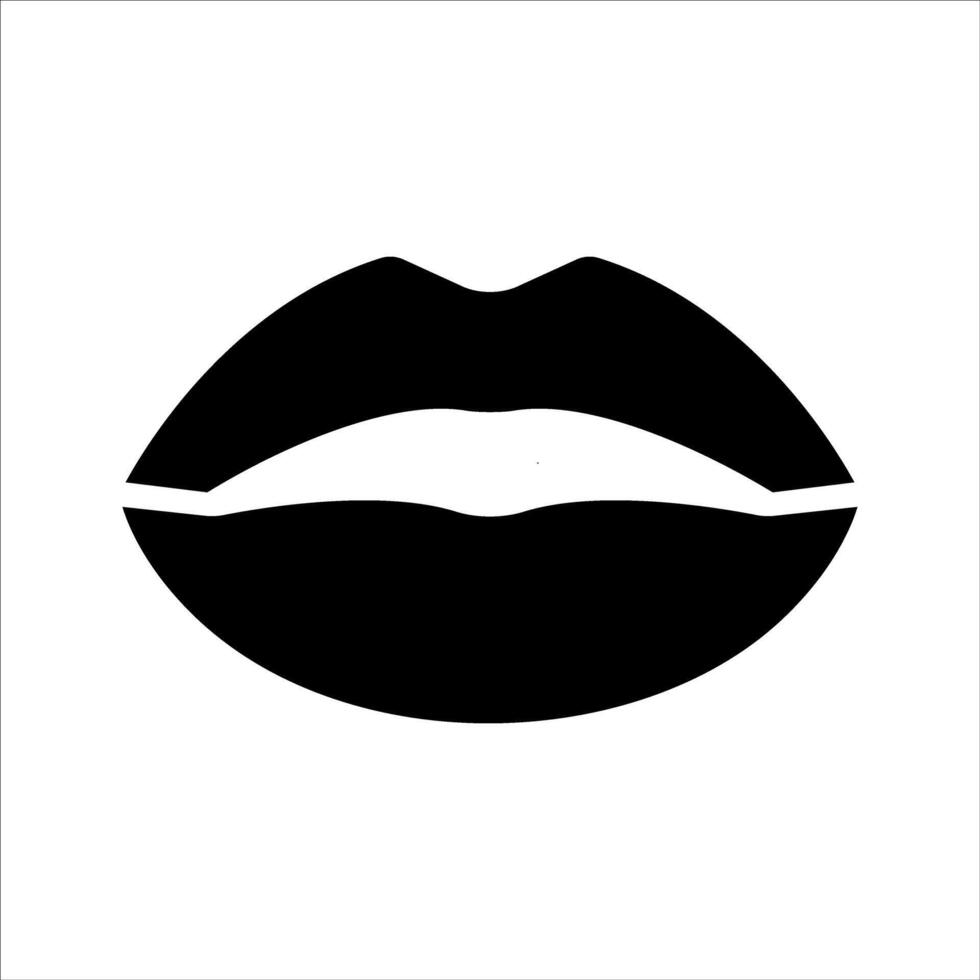 Lipstick kiss. linear icon isolated on white background. vector