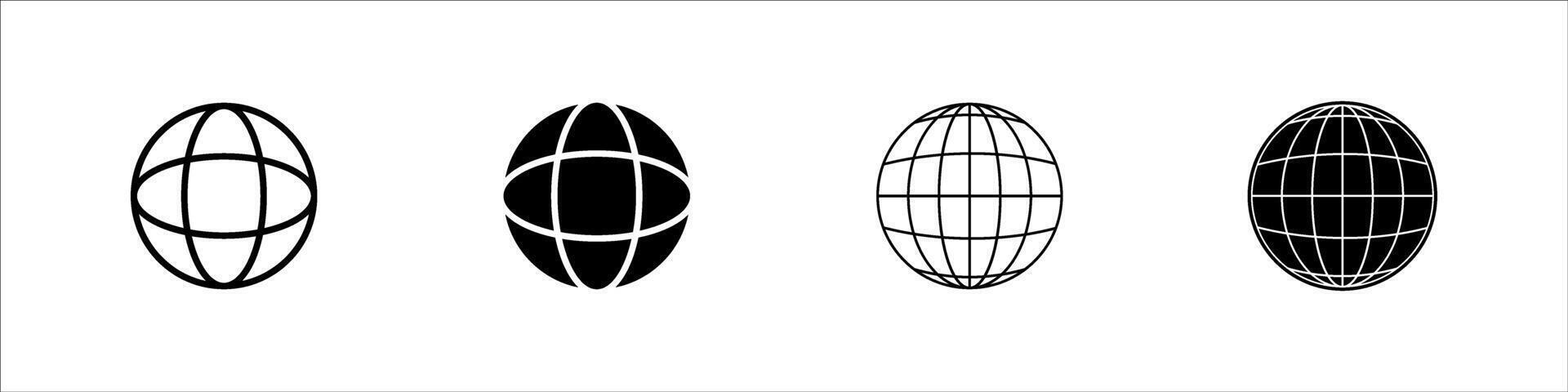 Globe Icon illustration, Go to web symbol icon, www symbol, Web icon, website, homepage icon set, earth clip art, globe symbol isolated white background. Eps 10. vector