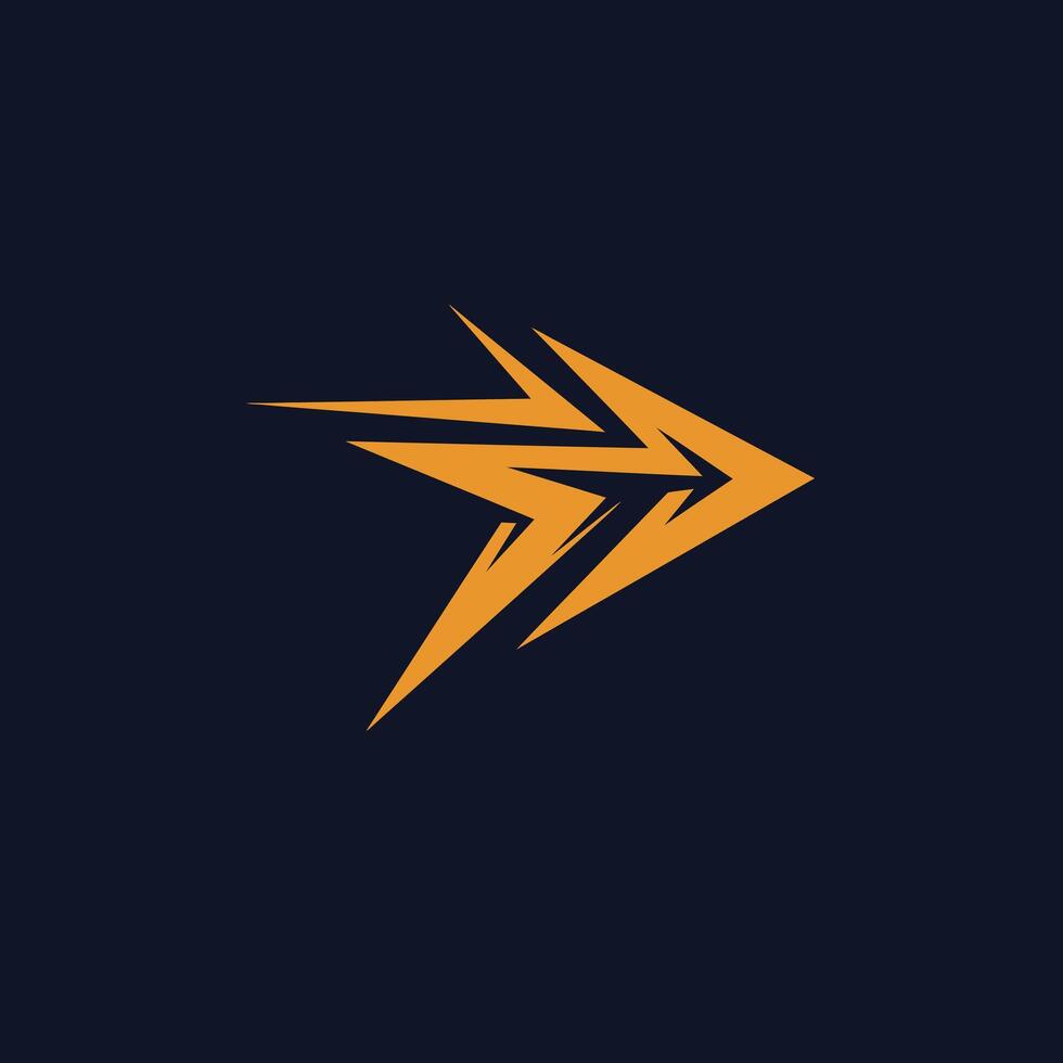 Creative arrow logo design vector