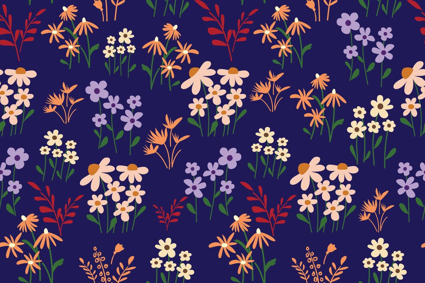 flower seamless pattern background. Elegant texture for backgrounds. Classical luxury old fashioned floral ornament, seamless texture for wallpapers, textile, wrapping vector