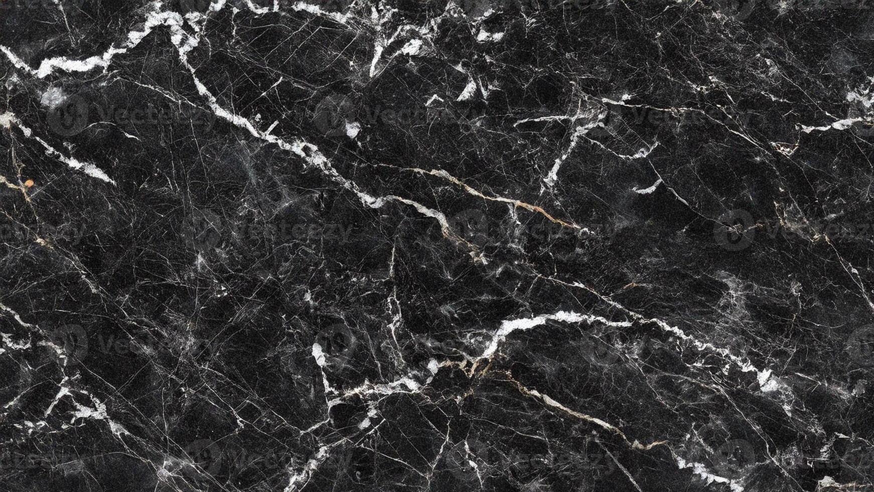 Dark marble with white natural veining and dense surface pattern photo