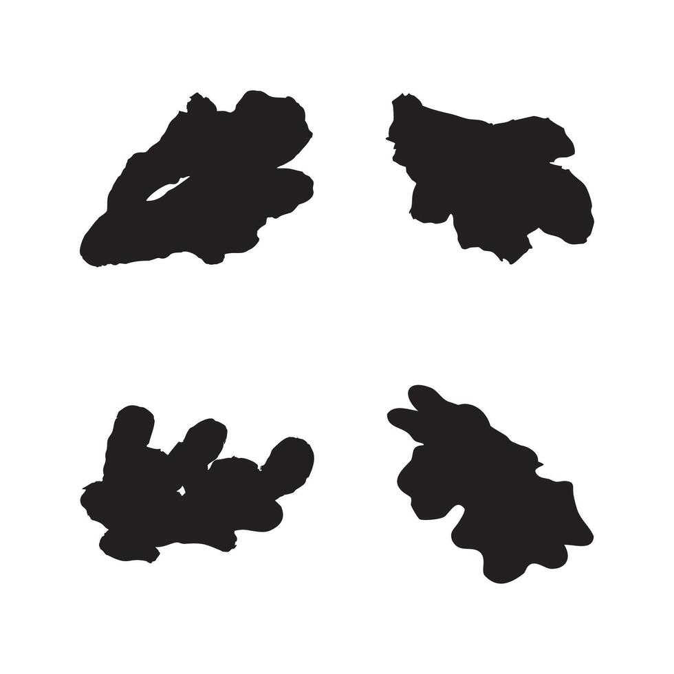 black ginger icon silhouette set. black silhouettes of ginger roots, perfect for a culinary or botanical design. art white background. ginger vector